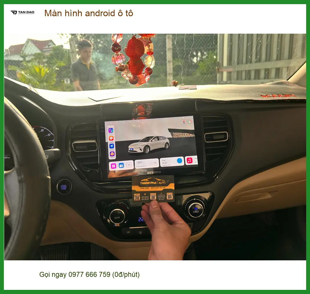 Chị Thảo nâng cấp màn hình android ô tô Honda CRV tại Quận 9 ảnh thực tế 2