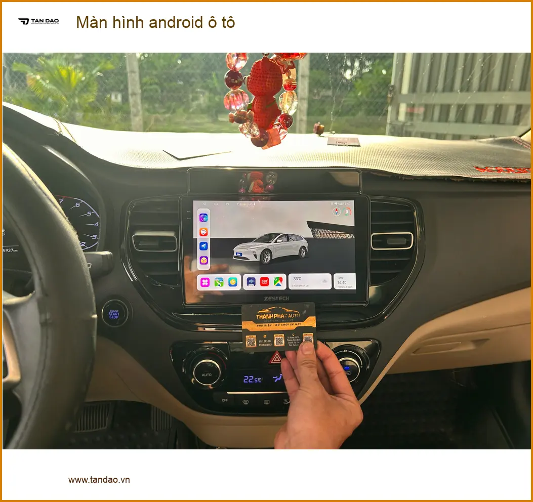 Chị Thảo nâng cấp màn hình android ô tô Honda CRV tại Quận 9 ảnh thực tế 4
