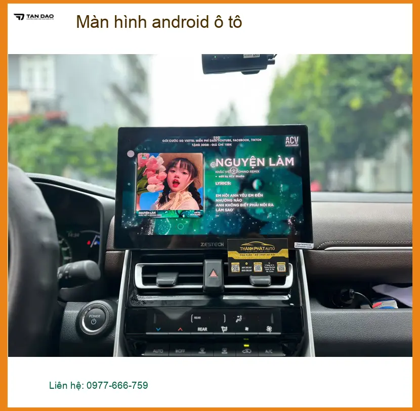 Anh Minh lắp màn hình android ô tô Hyundai Accent tại Hóc Môn để tiện dẫn đường và giải trí trên xe