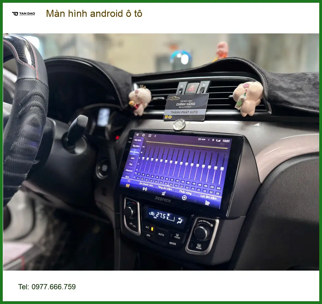 Anh Bảo lắp màn hình Android ô tô cho Hyundai SantaFe tại Hóc Môn