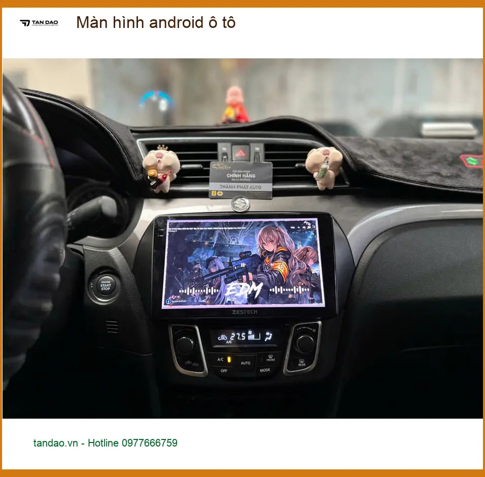Anh Bảo lắp màn hình Android ô tô cho Hyundai SantaFe tại Hóc Môn ảnh thực tế 2