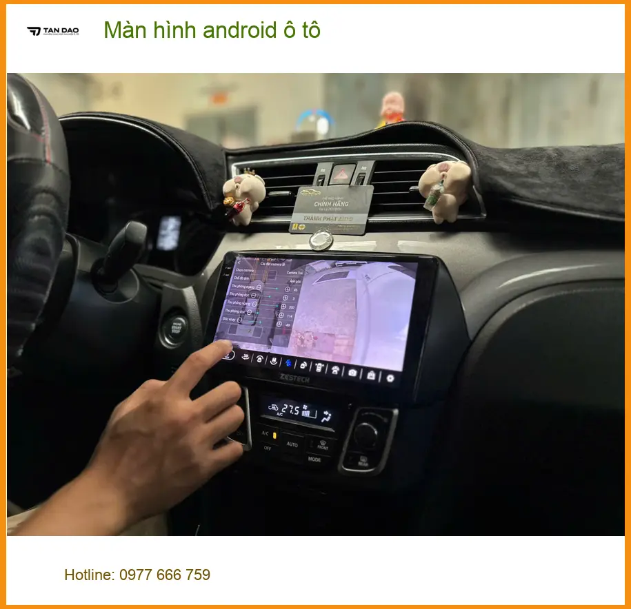 Anh Bảo lắp màn hình Android ô tô cho Hyundai SantaFe tại Hóc Môn ảnh thực tế 3