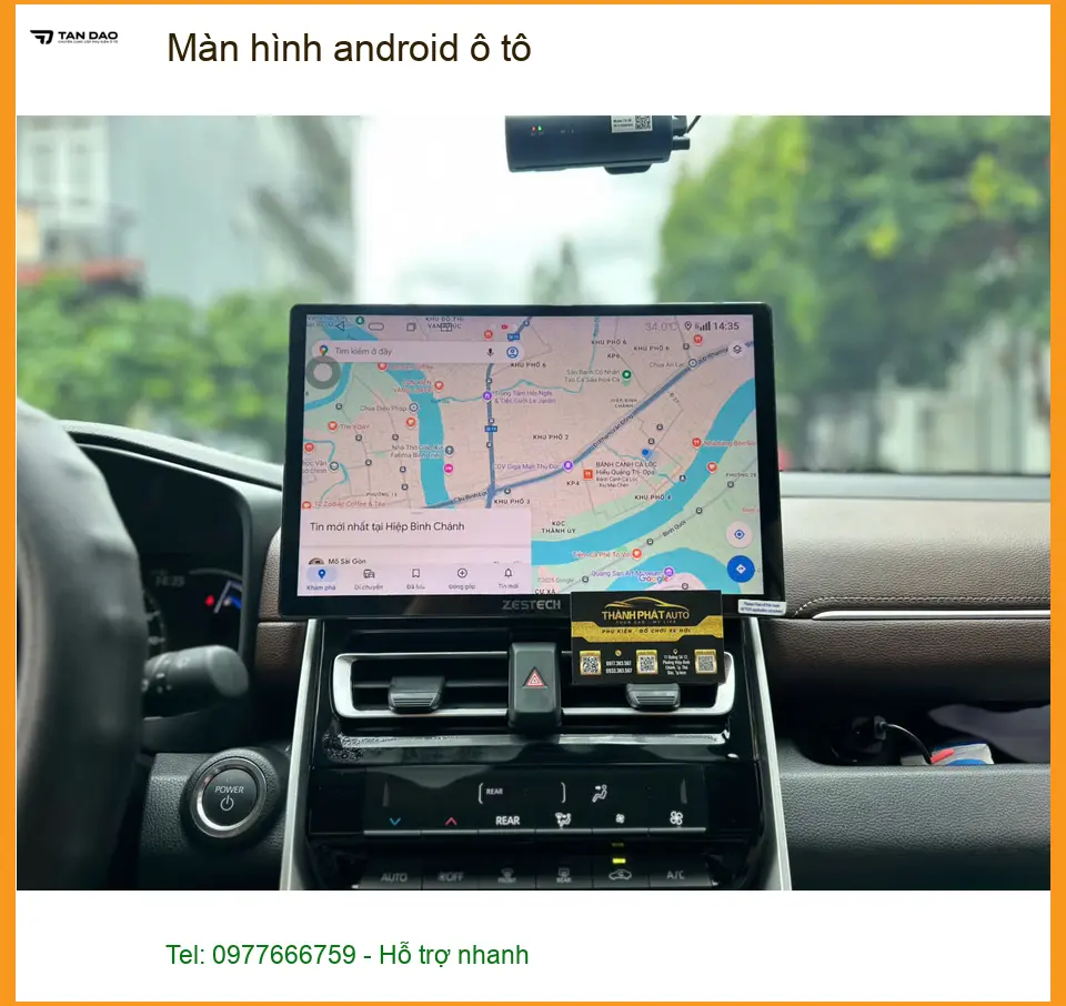 Anh Minh lắp màn hình android ô tô Hyundai Accent tại Hóc Môn để tiện dẫn đường và giải trí trên xe ảnh thực tế 4