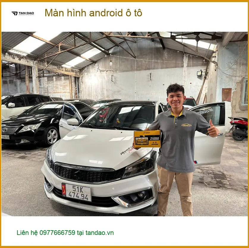 Anh Bảo lắp màn hình Android ô tô cho Hyundai SantaFe tại Hóc Môn ảnh thực tế 5