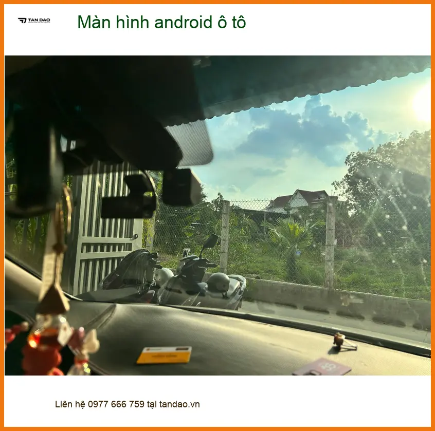 Chị Bích nâng cấp màn hình Android ô tô Hyundai Accent tại Thủ Đức để giải trí ảnh thực tế 3
