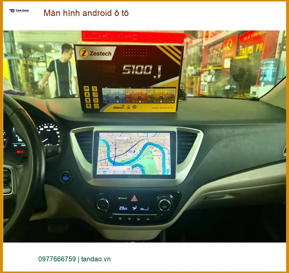 Chú Minh lắp màn hình Android ô tô cho Ford Everest tại Cần Giờ tiện lợi hơn