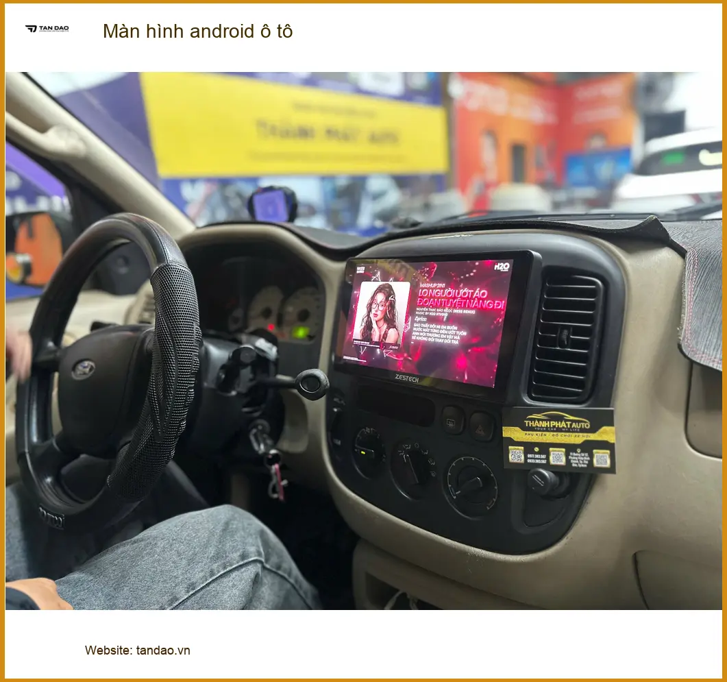 Anh Sơn lắp màn hình android ô tô Mazda 3 Quận 6 để giải trí tiện lợi hơn ảnh thực tế 2
