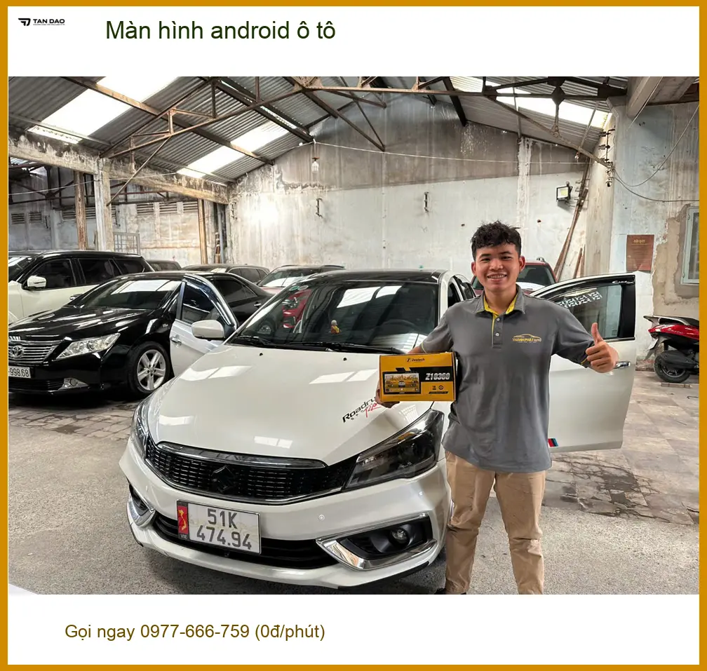 Chị Minh nâng cấp màn hình Android ô tô cho Mazda CX-5 tại Quận 8 vì màn hình zin quá cũ ảnh thực tế 3