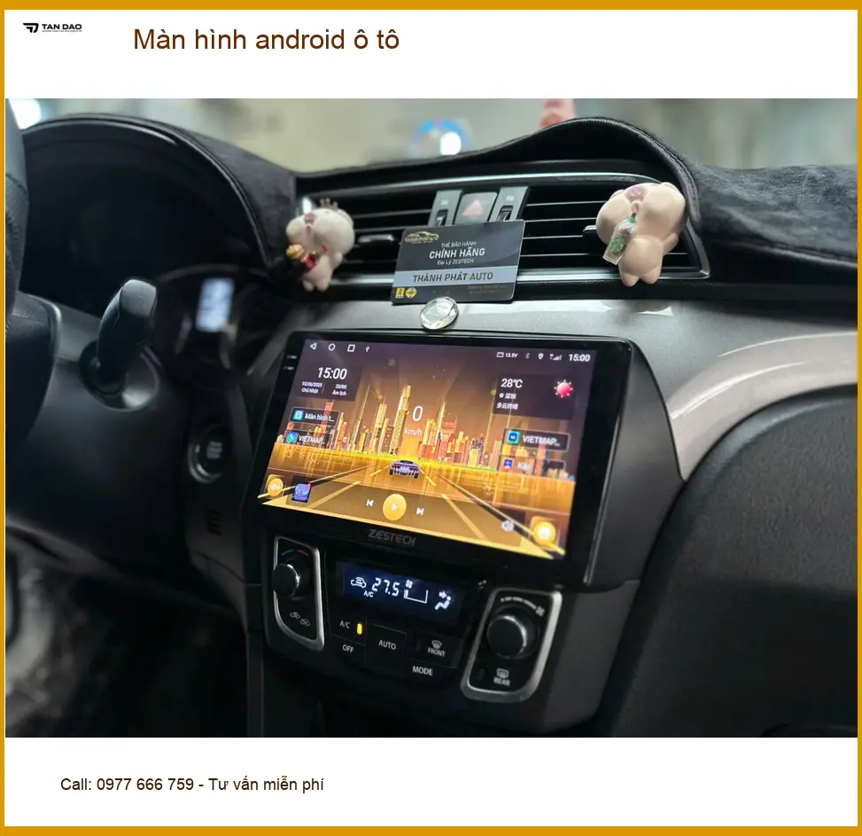 Chị Minh nâng cấp màn hình Android ô tô cho Mazda CX-5 tại Quận 8 vì màn hình zin quá cũ ảnh thực tế 4