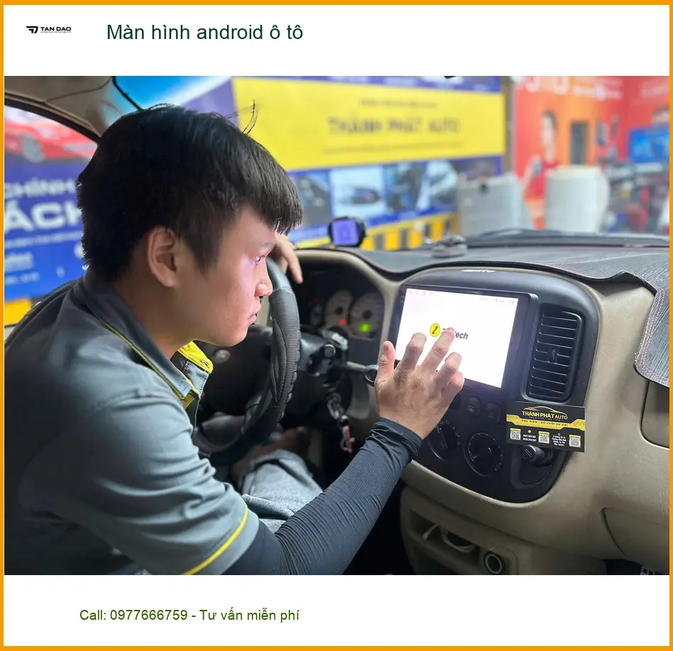 Anh Sơn lắp màn hình android ô tô Mazda 3 Quận 6 để giải trí tiện lợi hơn ảnh thực tế 5