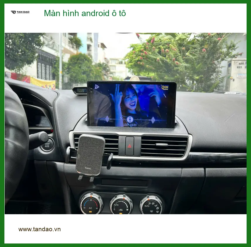 Chị Hằng lắp màn hình android ô tô Toyota Vios tại Quận Tân Bình ảnh thực tế 2