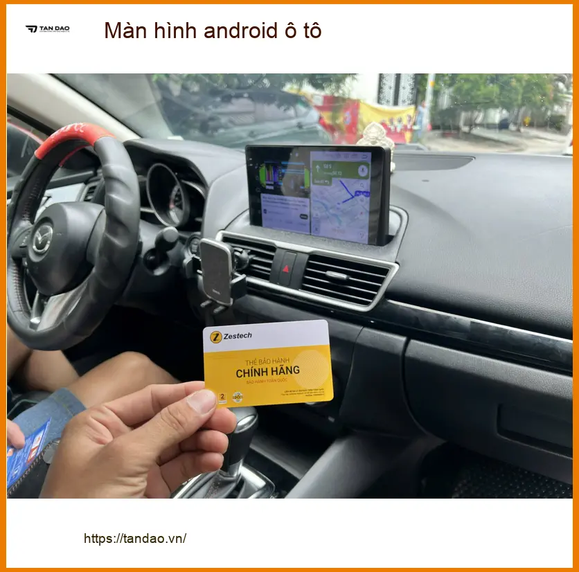 Chị Hằng lắp màn hình android ô tô Toyota Vios tại Quận Tân Bình ảnh thực tế 3