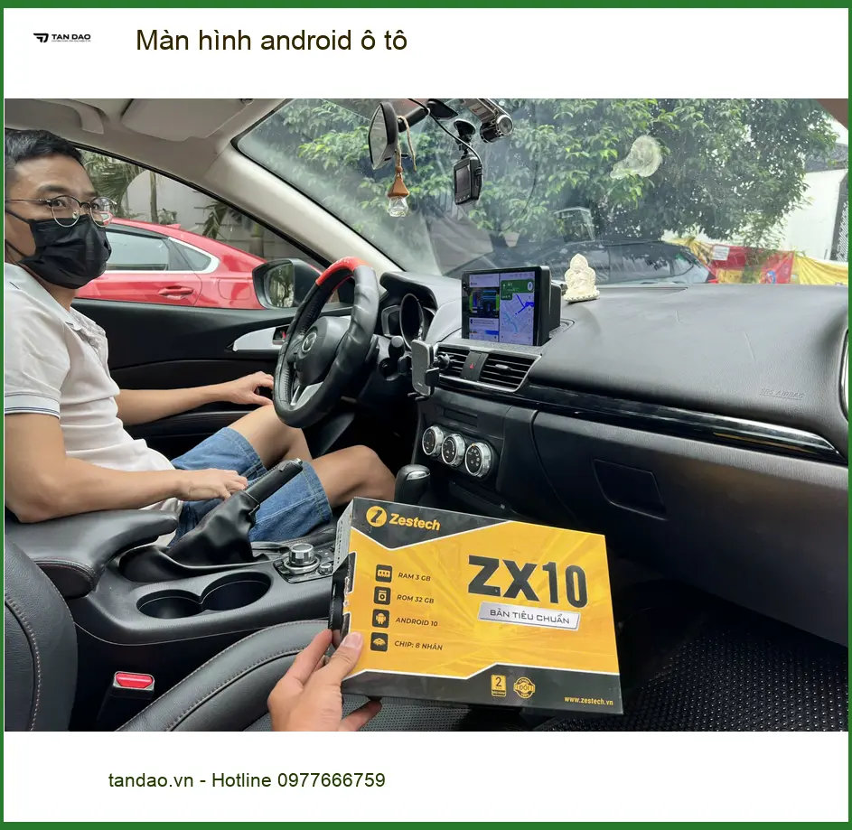 Chị Hằng lắp màn hình android ô tô Toyota Vios tại Quận Tân Bình ảnh thực tế 5