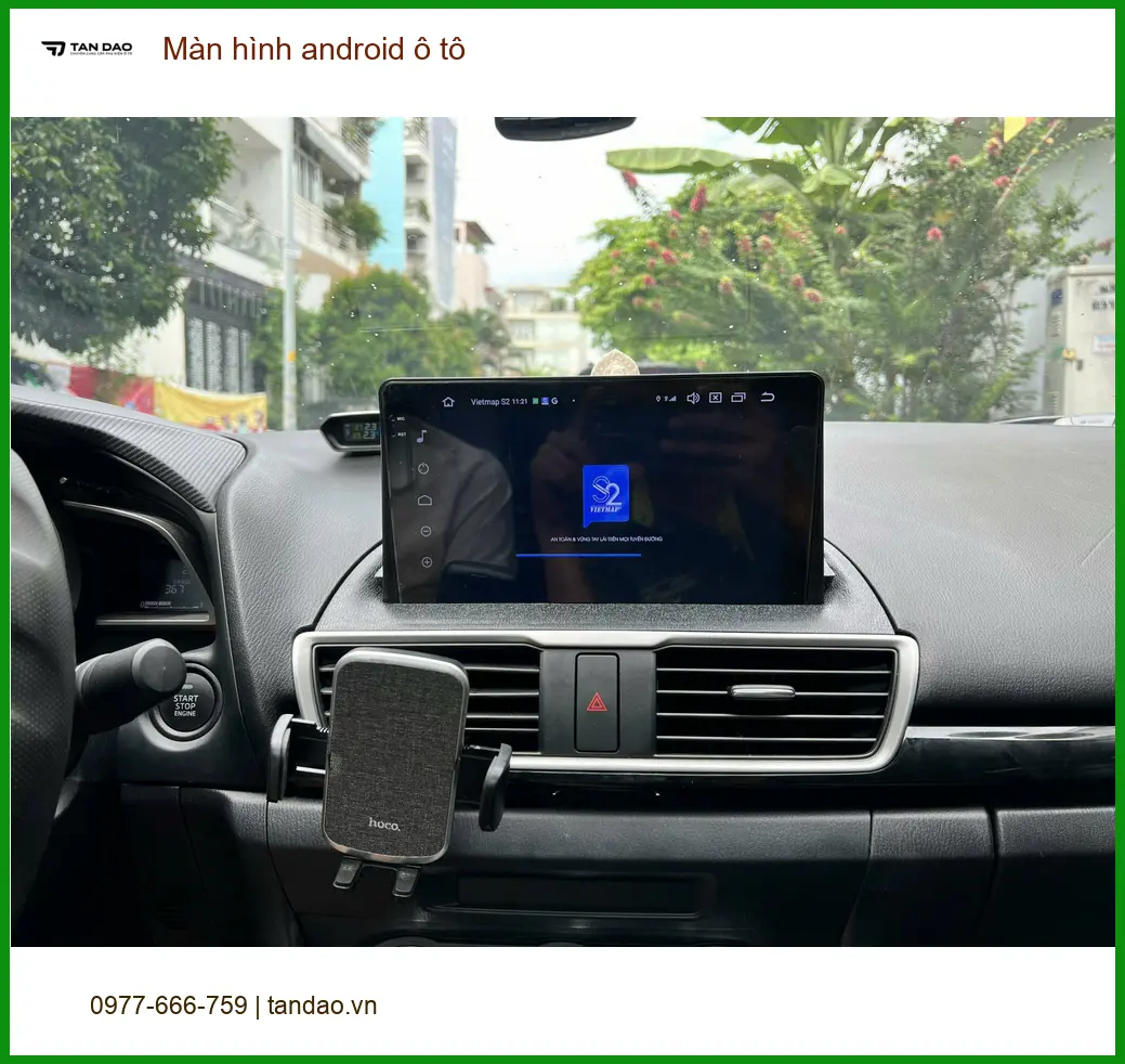 Cô Hà lắp màn hình Android ô tô Honda CRV Quận 7 lái xe an toàn hơn. ảnh thực tế 3