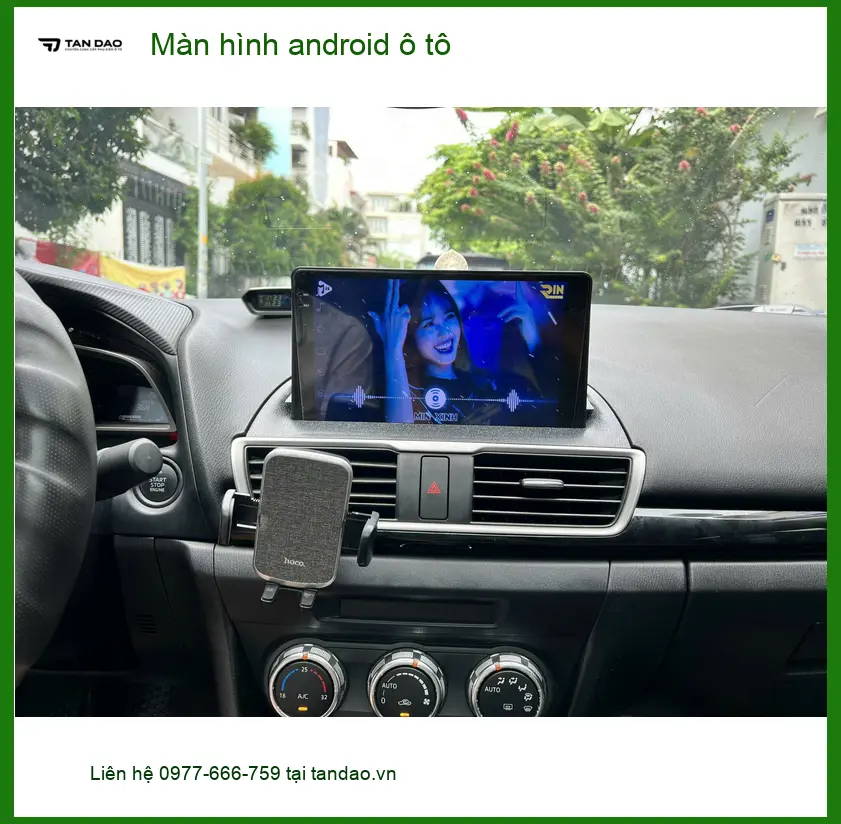 Cô Hà lắp màn hình Android ô tô Honda CRV Quận 7 lái xe an toàn hơn. ảnh thực tế 5