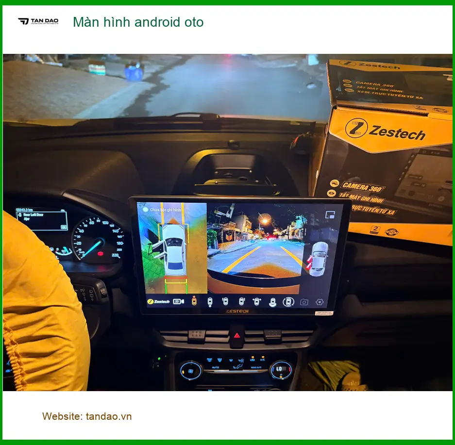 Chú Thiện nâng cấp màn hình Android cho Hyundai Accent tại Quận 9
