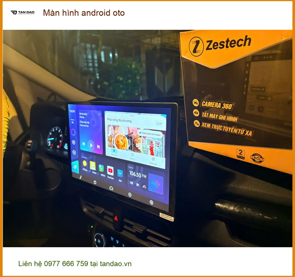 Chú Thiện nâng cấp màn hình Android cho Hyundai Accent tại Quận 9 ảnh thực tế 2
