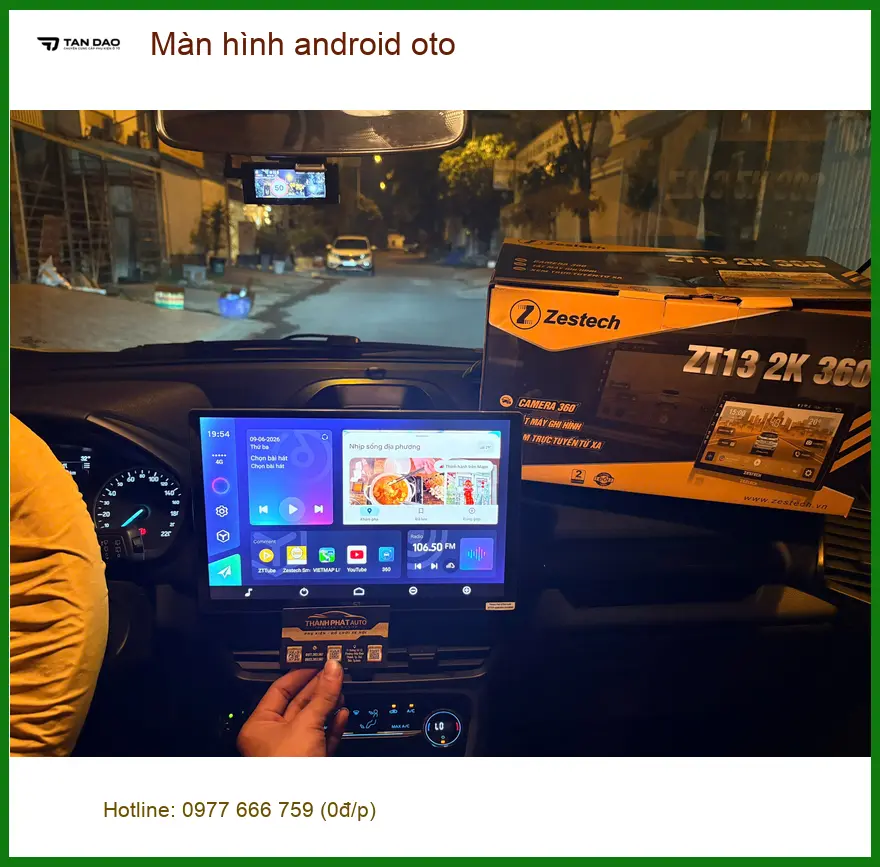 Chú Thiện nâng cấp màn hình Android cho Hyundai Accent tại Quận 9 ảnh thực tế 3