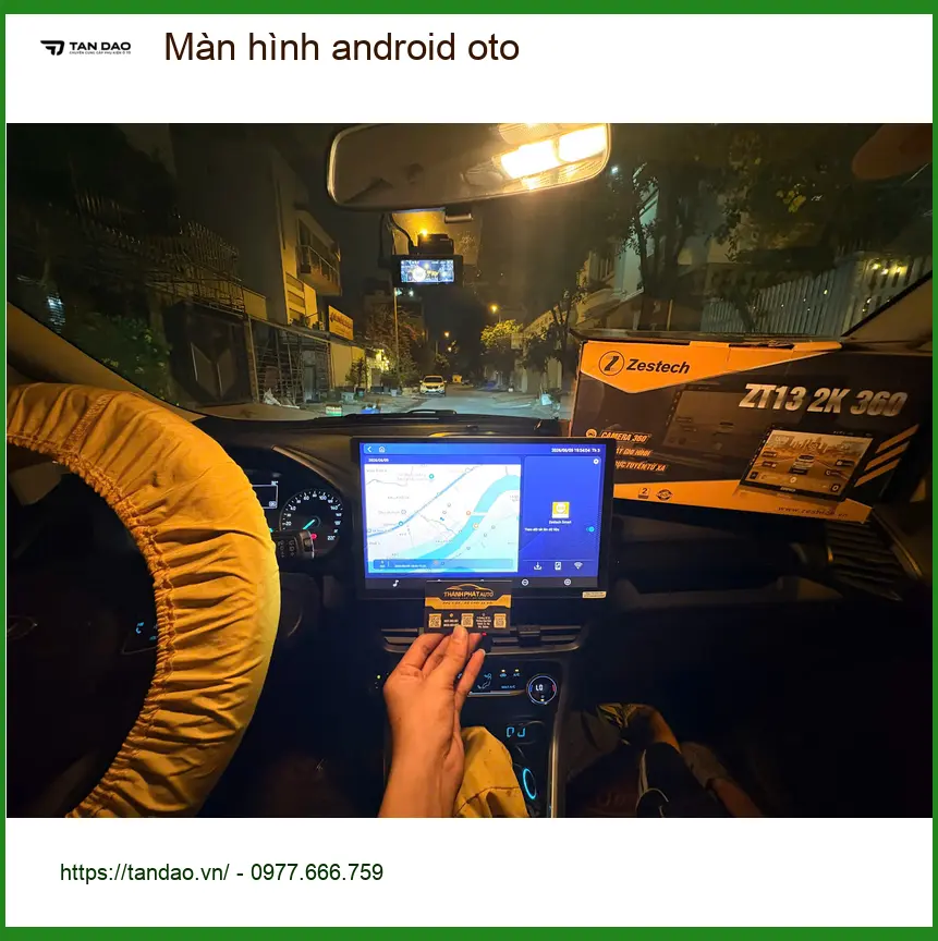 Chú Thiện nâng cấp màn hình Android cho Hyundai Accent tại Quận 9 ảnh thực tế 4