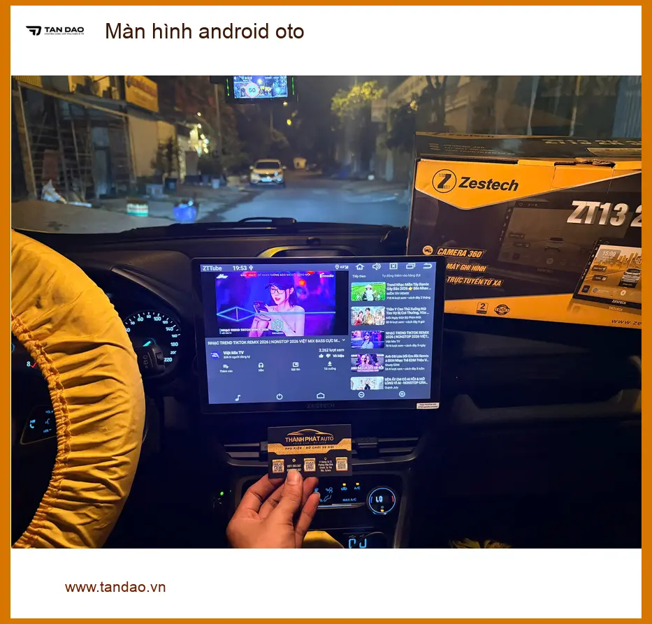 Chú Thiện nâng cấp màn hình Android cho Hyundai Accent tại Quận 9 ảnh thực tế 5