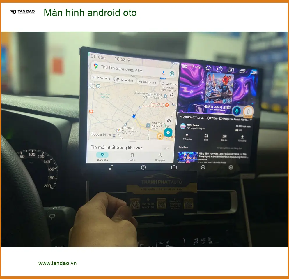 Anh Cường nâng cấp màn hình Android cho Hyundai Accent tại Quận 12 để giải trí ảnh thực tế 2