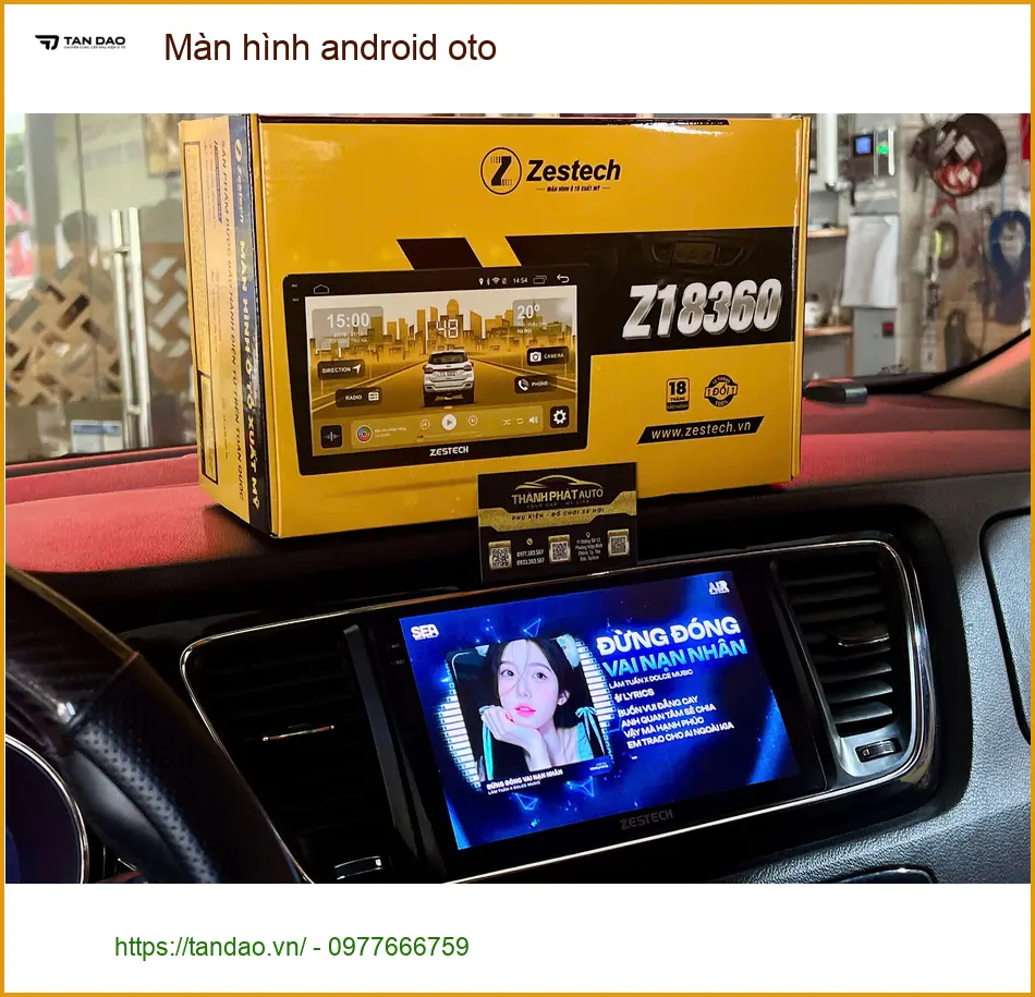 Anh Minh gắn màn hình Android ô tô tại Hóc Môn cho Kia Sorento