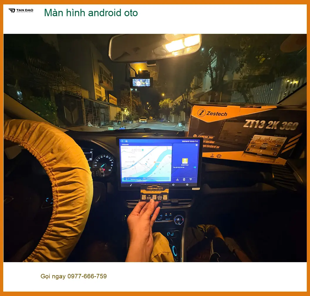 Anh Quân lắp màn hình Android ô tô Kia K3 tại Quận 5 vì màn zin không nhiều tính năng