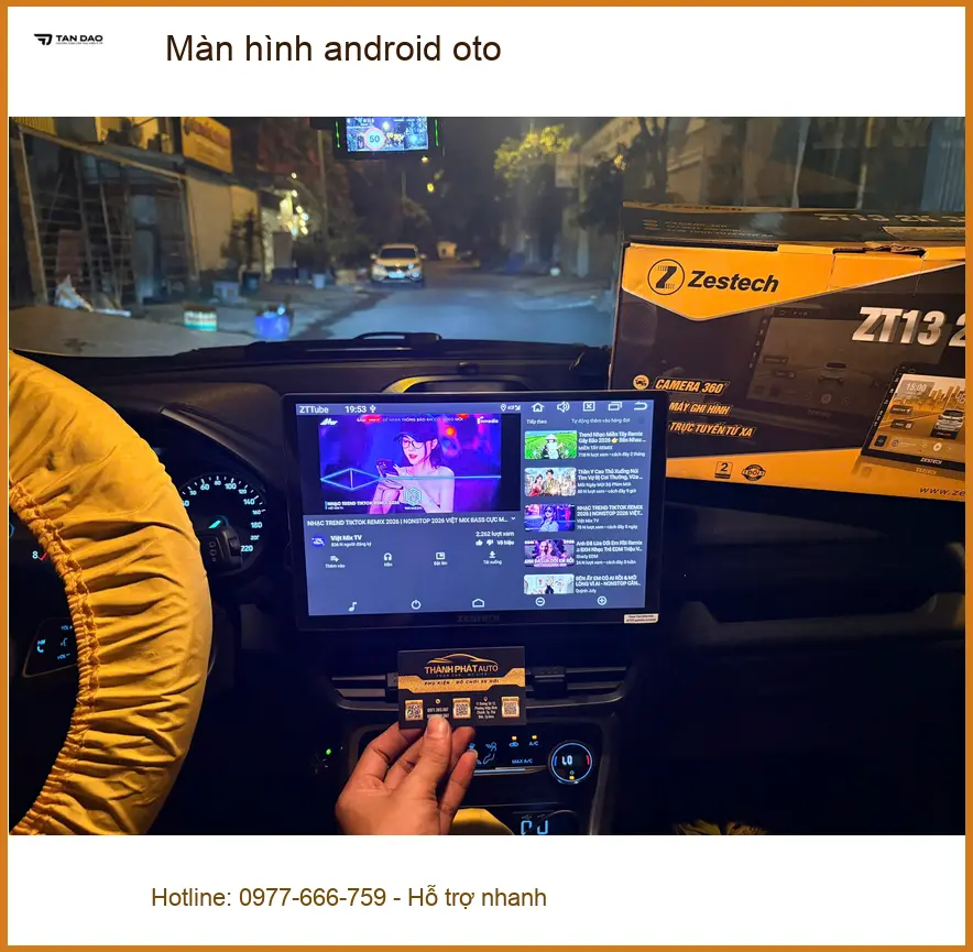 Anh Vĩnh Khang lắp Màn hình android oto chính hãng cho Hyundai Accent tại Quận 1 ảnh thực tế 4