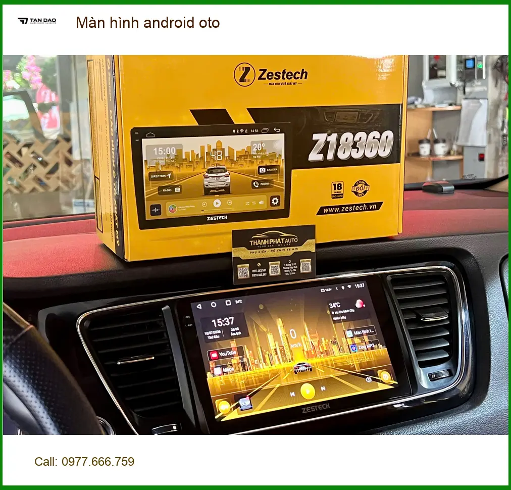 Cô Mai Lan lắp màn hình android oto cho Honda CR-V tại Củ Chi tiện nghi