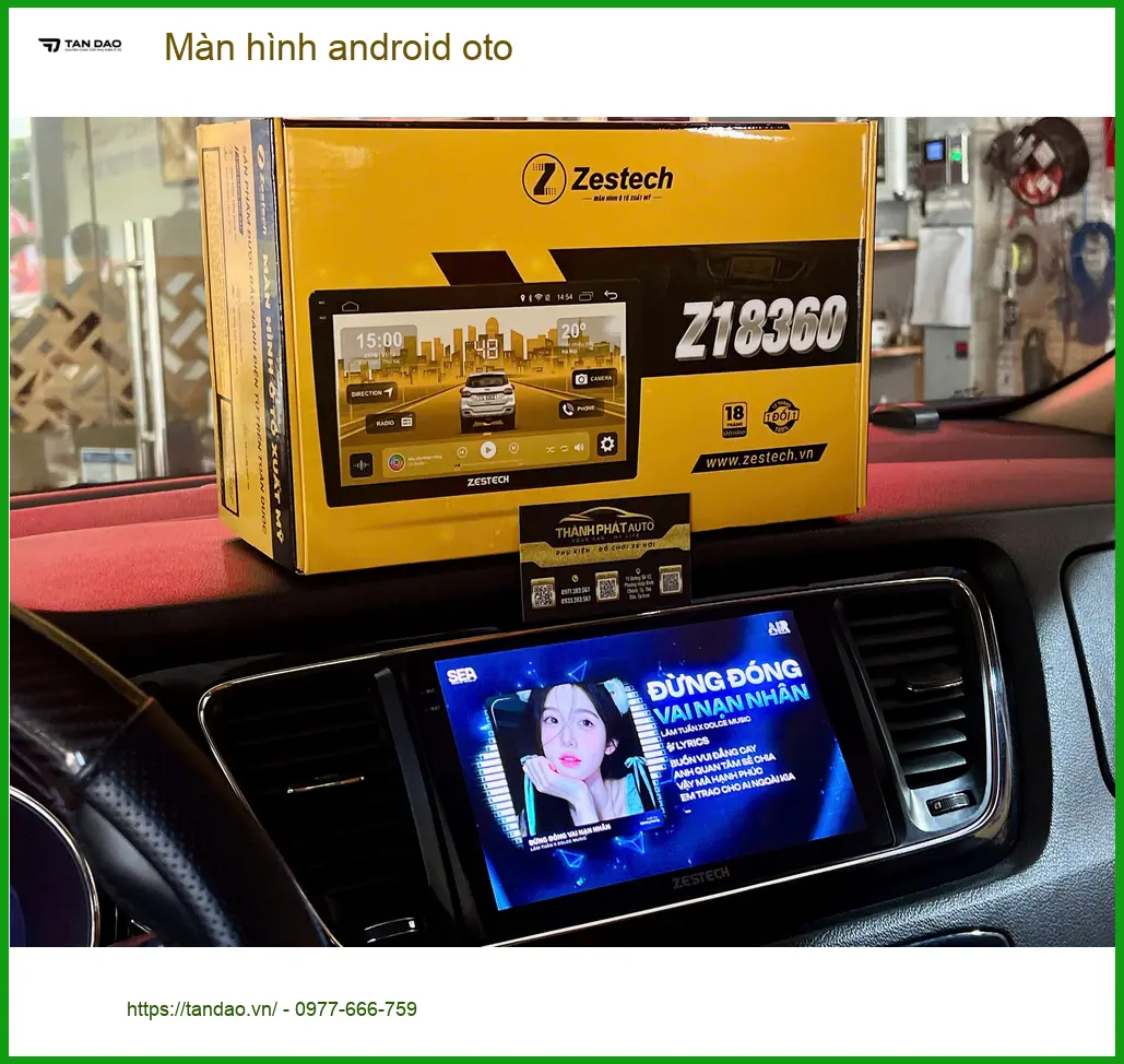 Cô Mai Lan lắp màn hình android oto cho Honda CR-V tại Củ Chi tiện nghi ảnh thực tế 3