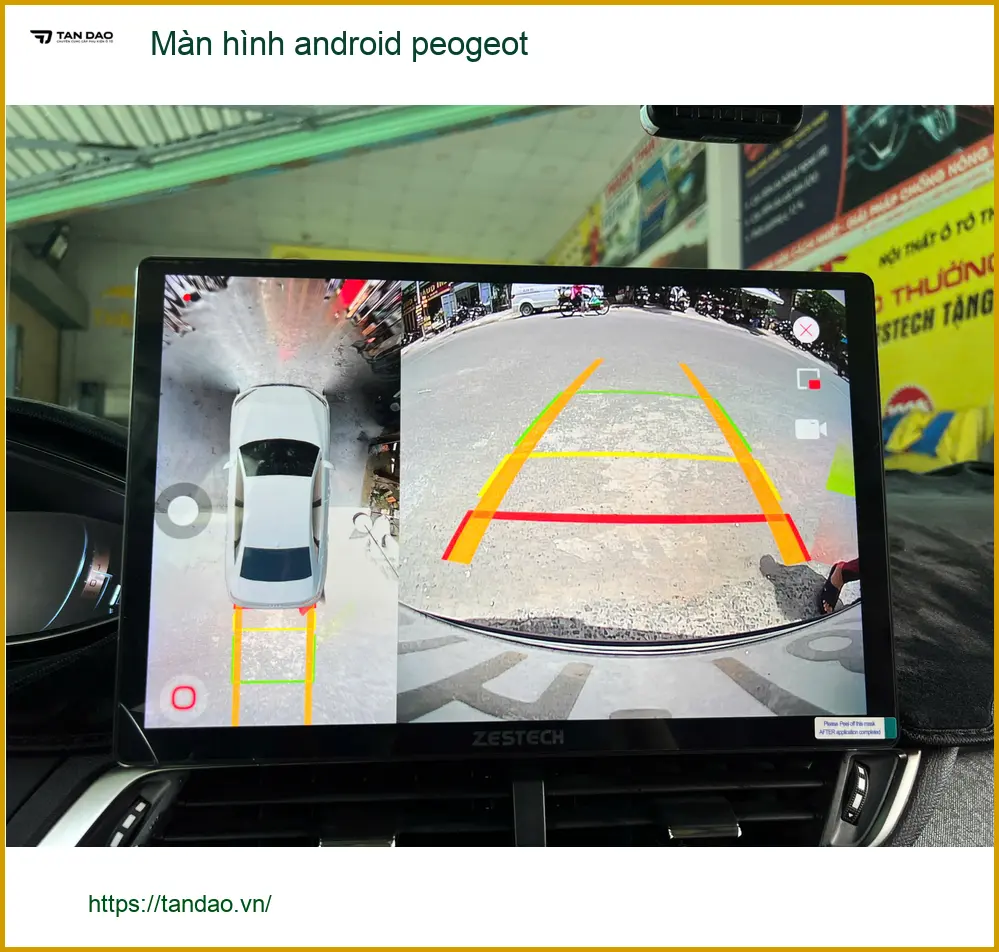 Anh Khang nâng cấp màn hình Android Peugeot 5008 tại Quận 6, màn zin chậm.