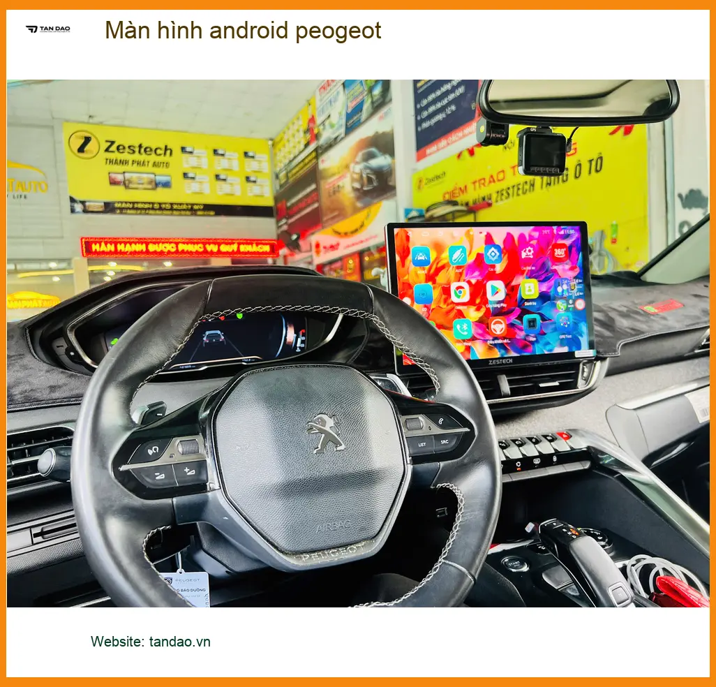 Anh Dũng lắp màn hình Android Peugeot 3008 tại Quận 12 để trải nghiệm công nghệ mới ảnh thực tế 4