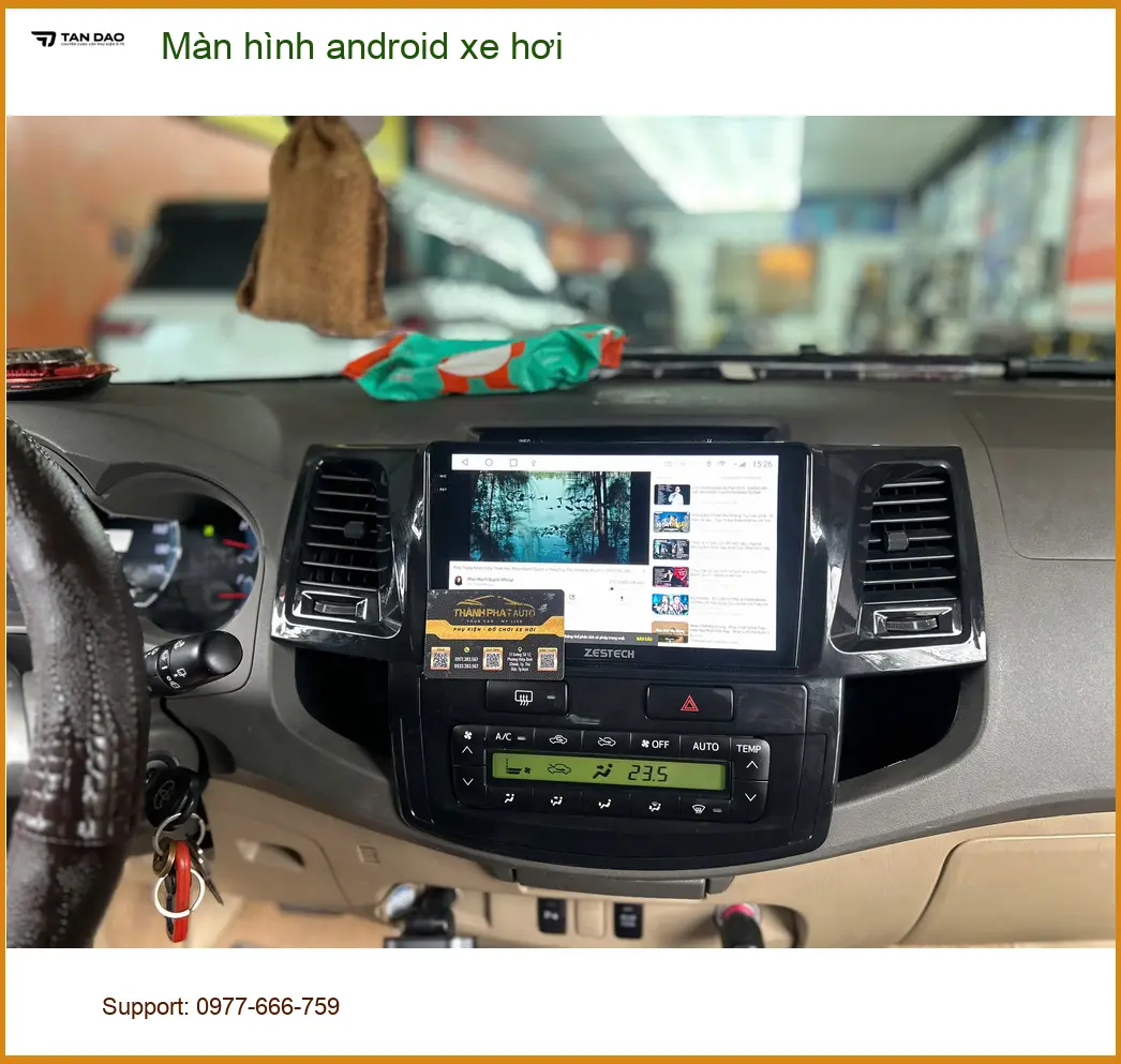 Anh Gia Bảo lắp màn hình Android xe hơi Kia Carnival Quận 2 thay màn hình cũ ảnh thực tế 2