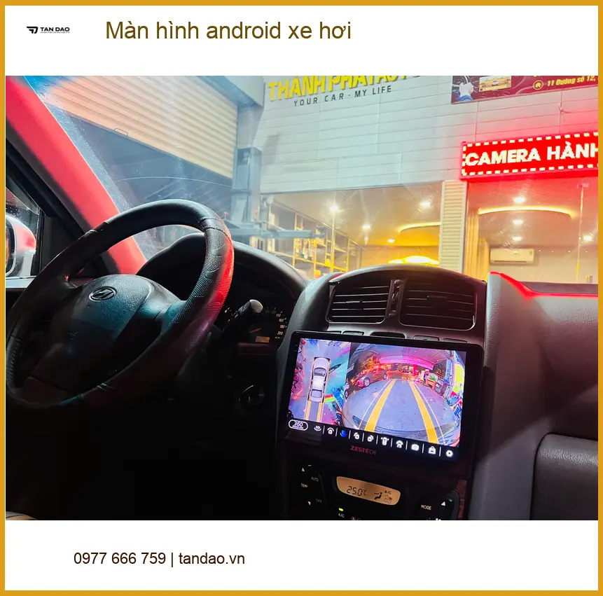 Chị Thảo lắp màn hình android cho Toyota Raize tại Cần Giờ để trải nghiệm lái xe hiện đại hơn ảnh thực tế 3