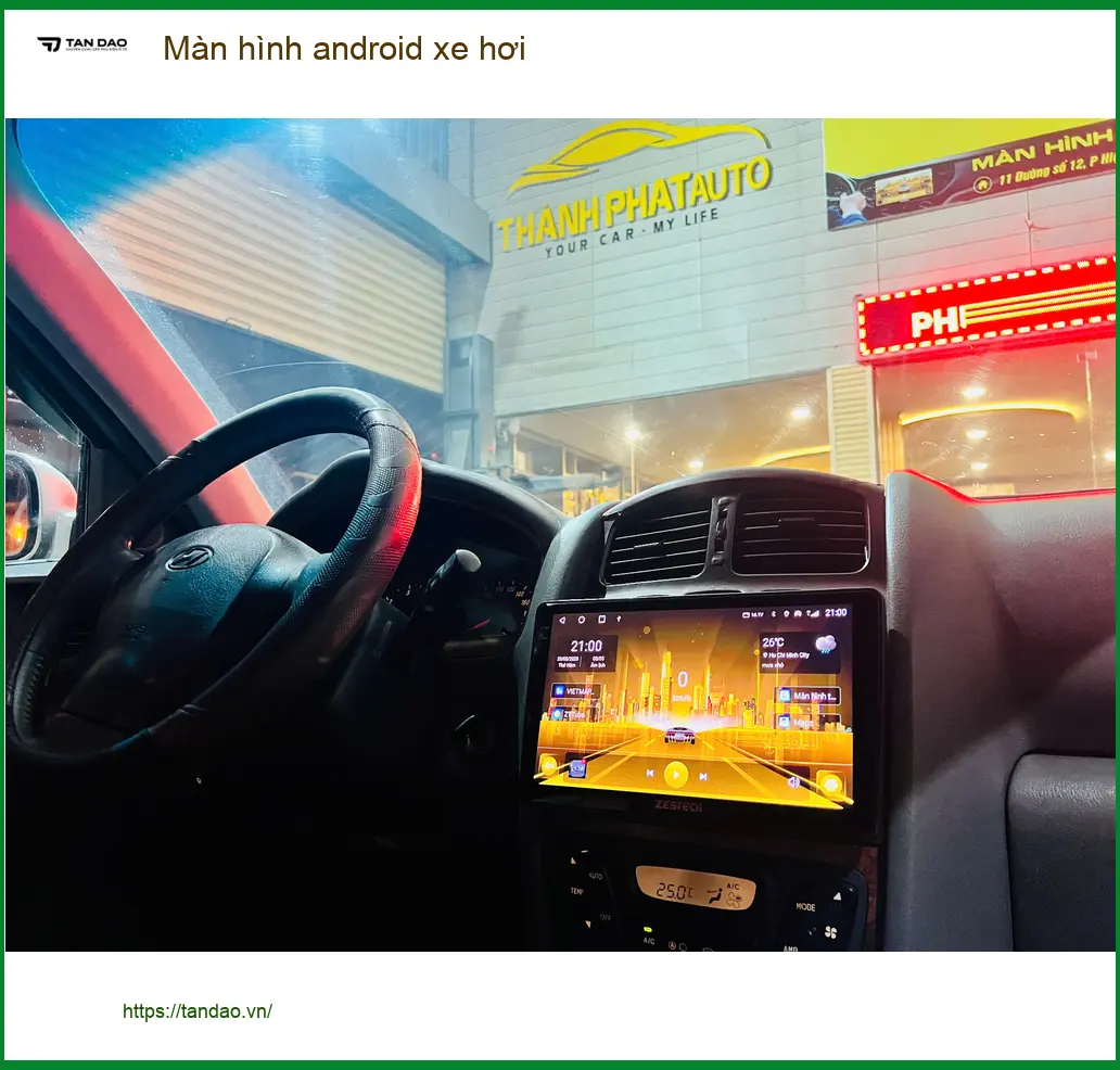 Chị Mai lắp Màn hình android xe hơi Kia K3 Quận 8 tìm màn hình đa năng