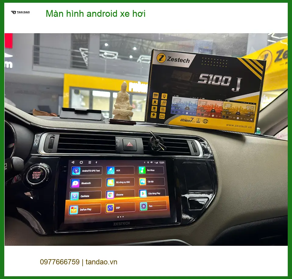 Chị Thảo lắp màn hình Android xe hơi Hyundai Accent tại Quận 12 ảnh thực tế 2