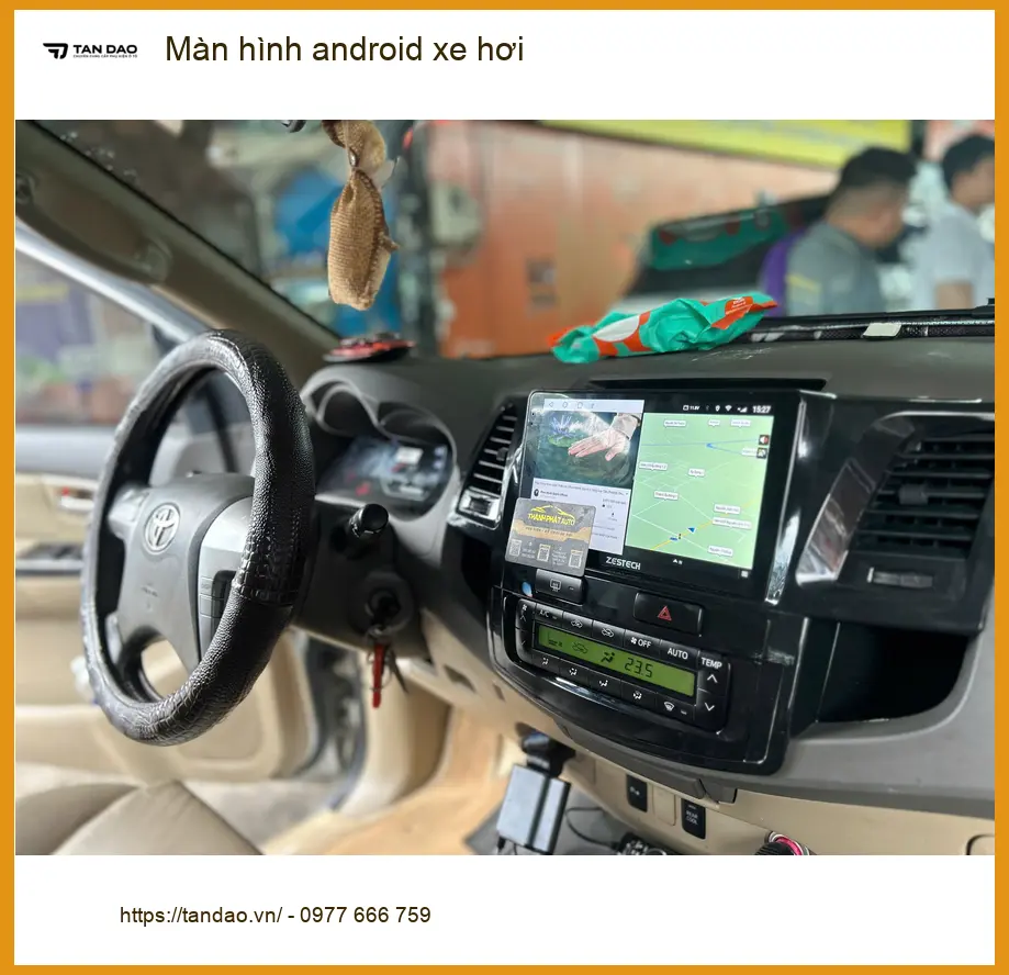 Chị Loan nâng cấp màn hình Android xe hơi Honda CRV tại Quận 12 cho xe tiện nghi hơn ảnh thực tế 2
