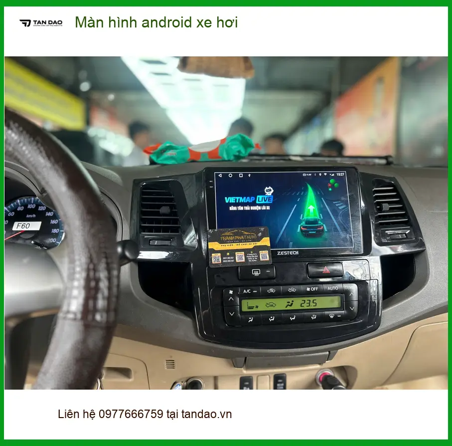 Chị Loan nâng cấp màn hình Android xe hơi Honda CRV tại Quận 12 cho xe tiện nghi hơn ảnh thực tế 3