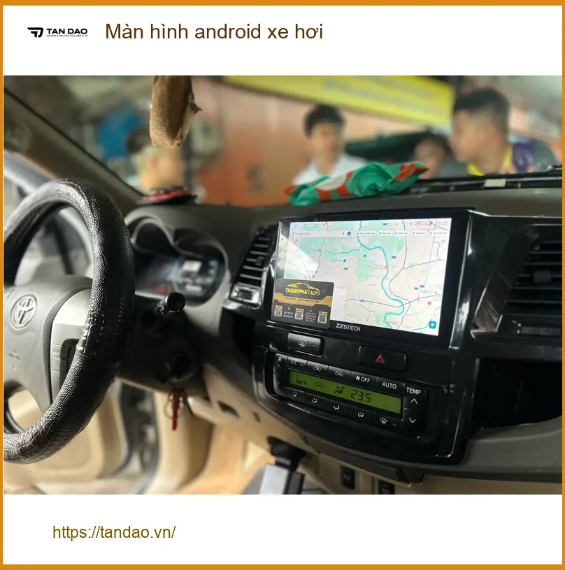 Chị Loan nâng cấp màn hình Android xe hơi Honda CRV tại Quận 12 cho xe tiện nghi hơn ảnh thực tế 4