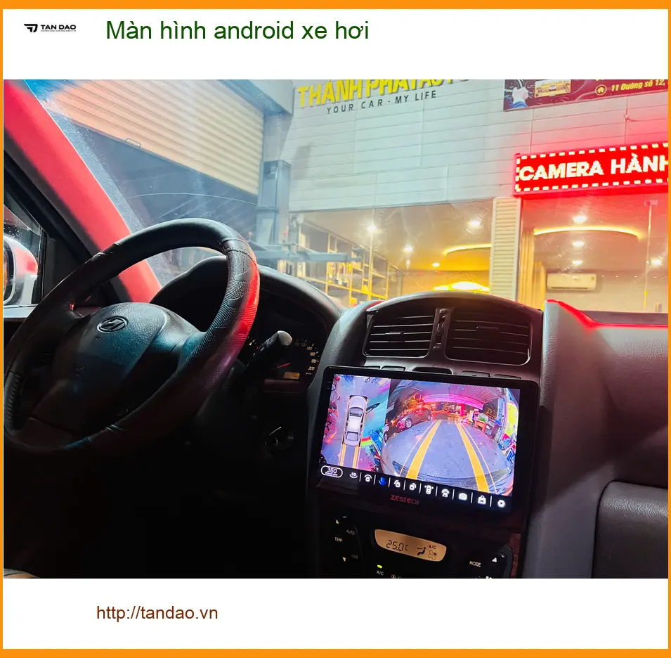 Anh Khang lắp màn hình Android xe hơi Toyota Camry tại Quận 9.