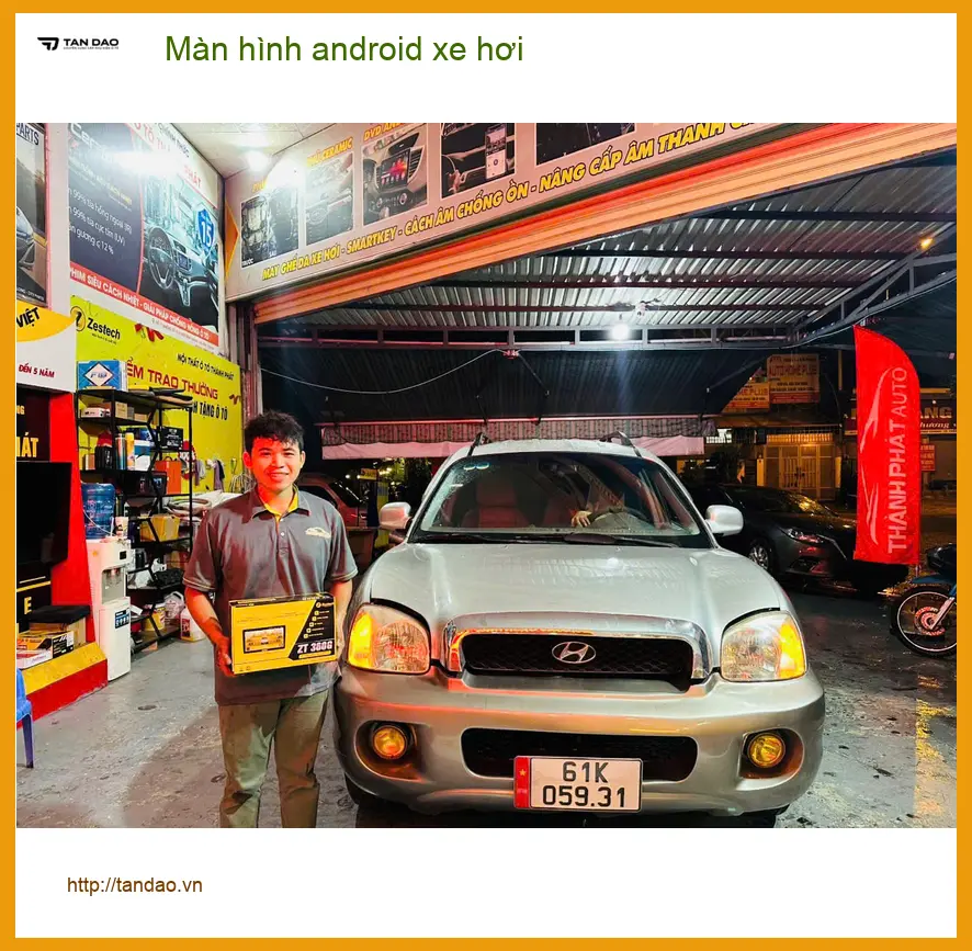 Anh Khang lắp màn hình Android xe hơi Toyota Camry tại Quận 9. ảnh thực tế 2