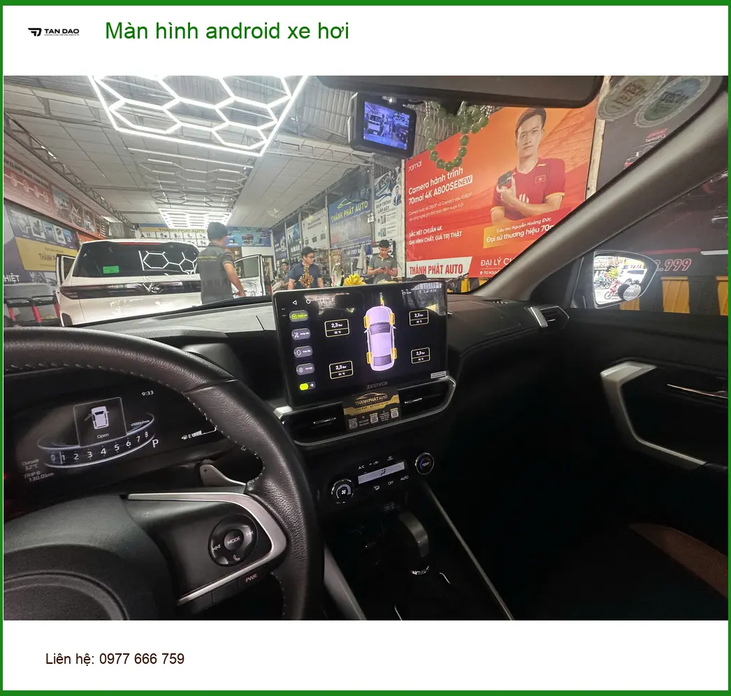 Anh Dũng lắp màn hình Android xe hơi cho Kia Carnival ở Thủ Đức