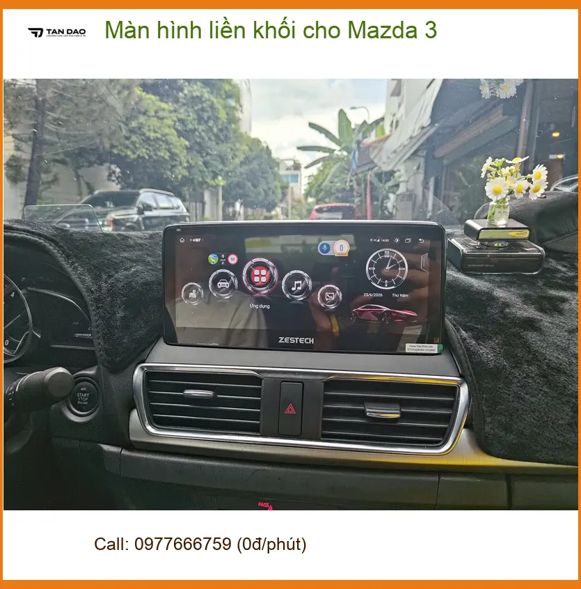 Anh Quang Minh nâng cấp Màn hình liền khối cho Mazda 3 tại Quận 9 để nâng cấp trải nghiệm lái xe ảnh thực tế 3