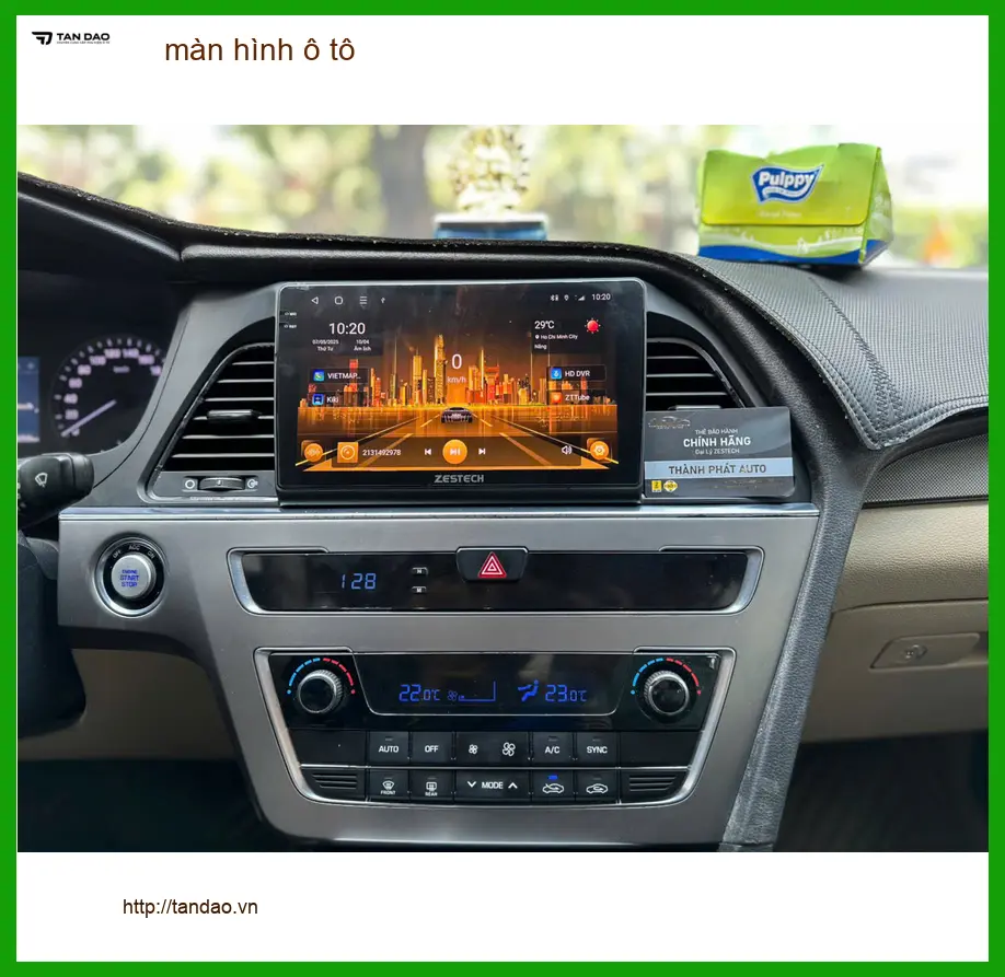 Chị Thanh lắp màn hình ô tô cho Hyundai Creta tại Củ Chi để dễ dẫn đường khi về quê ảnh thực tế 2