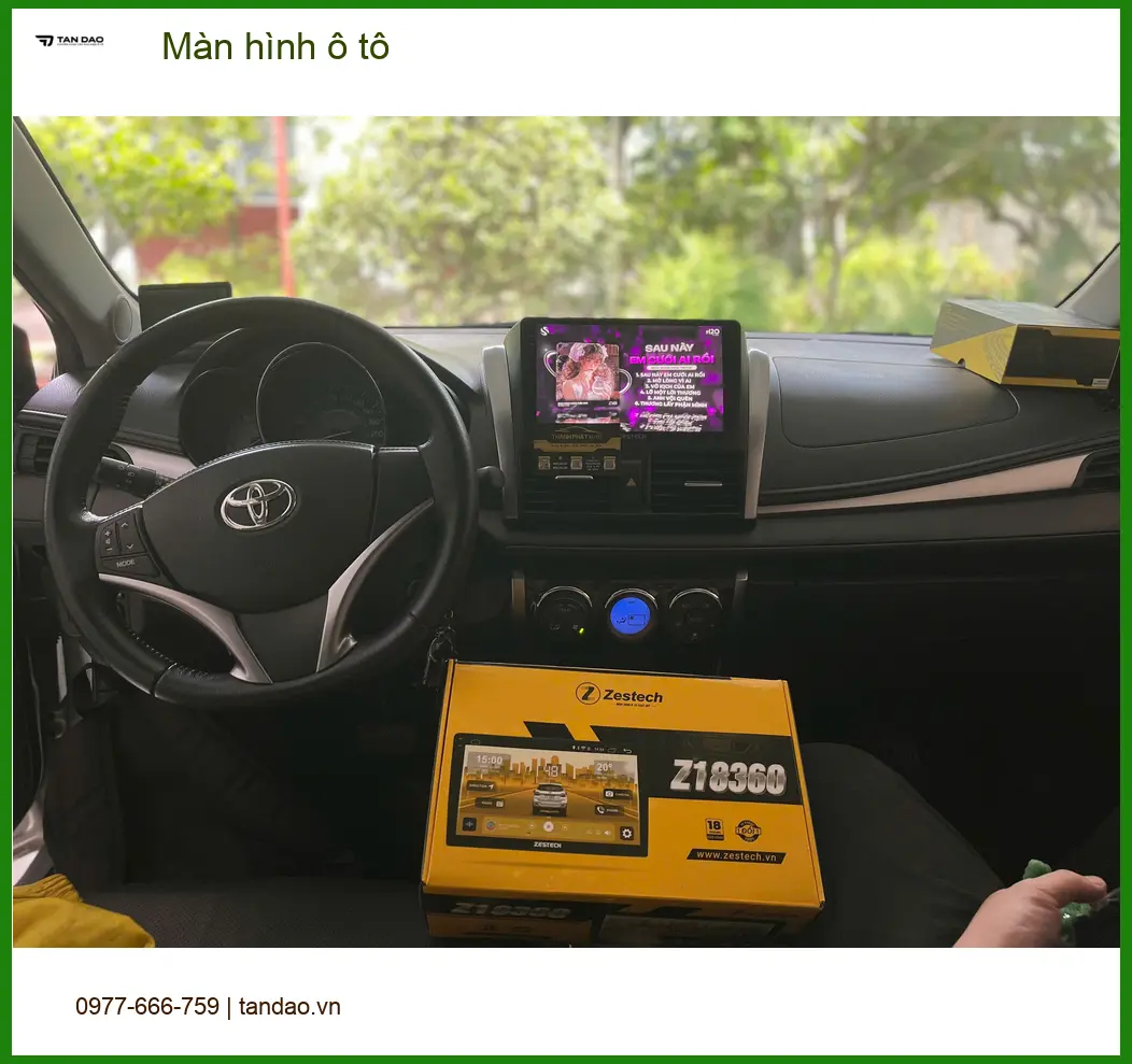 Anh Phong lắp màn hình ô tô chính hãng Hyundai Accent Quận Tân Bình ảnh thực tế 2