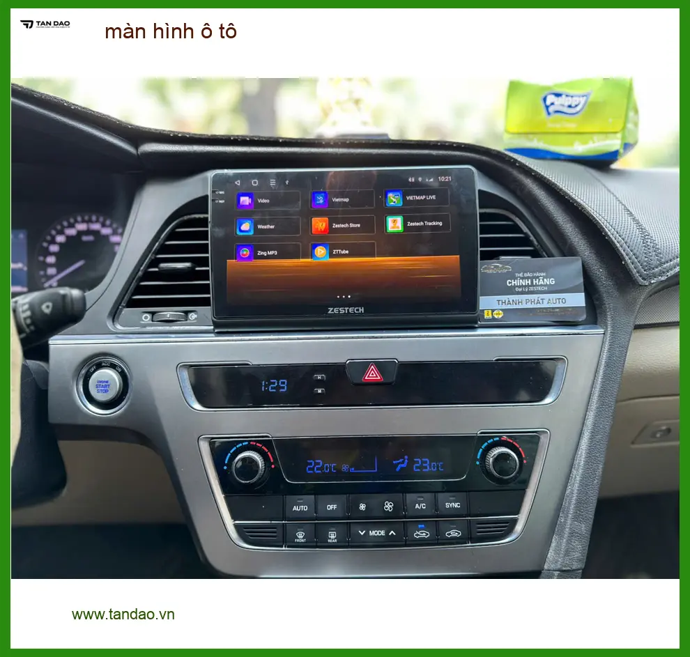 Chị Thanh lắp màn hình ô tô cho Hyundai Creta tại Củ Chi để dễ dẫn đường khi về quê ảnh thực tế 4