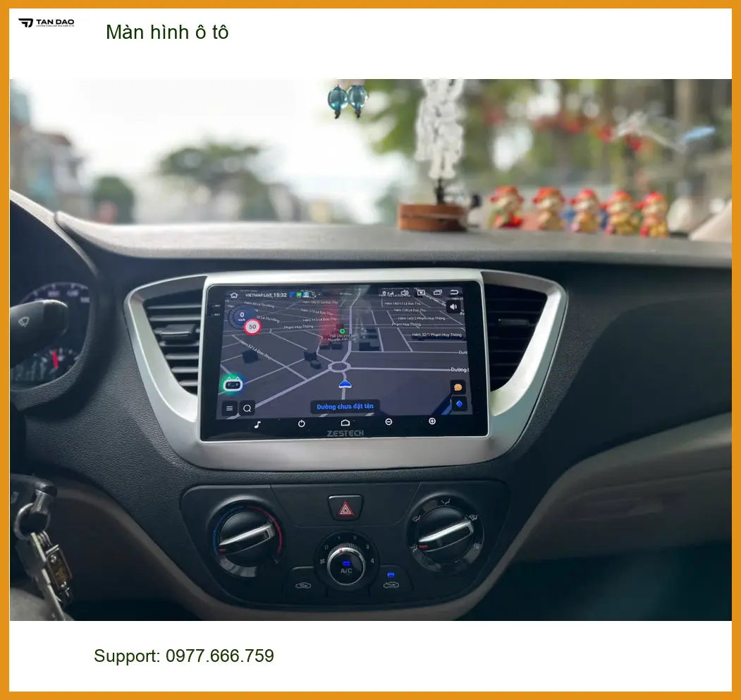 Anh Thành lắp Màn hình ô tô Hyundai Santa Fe tại Củ Chi uy tín ảnh thực tế 4