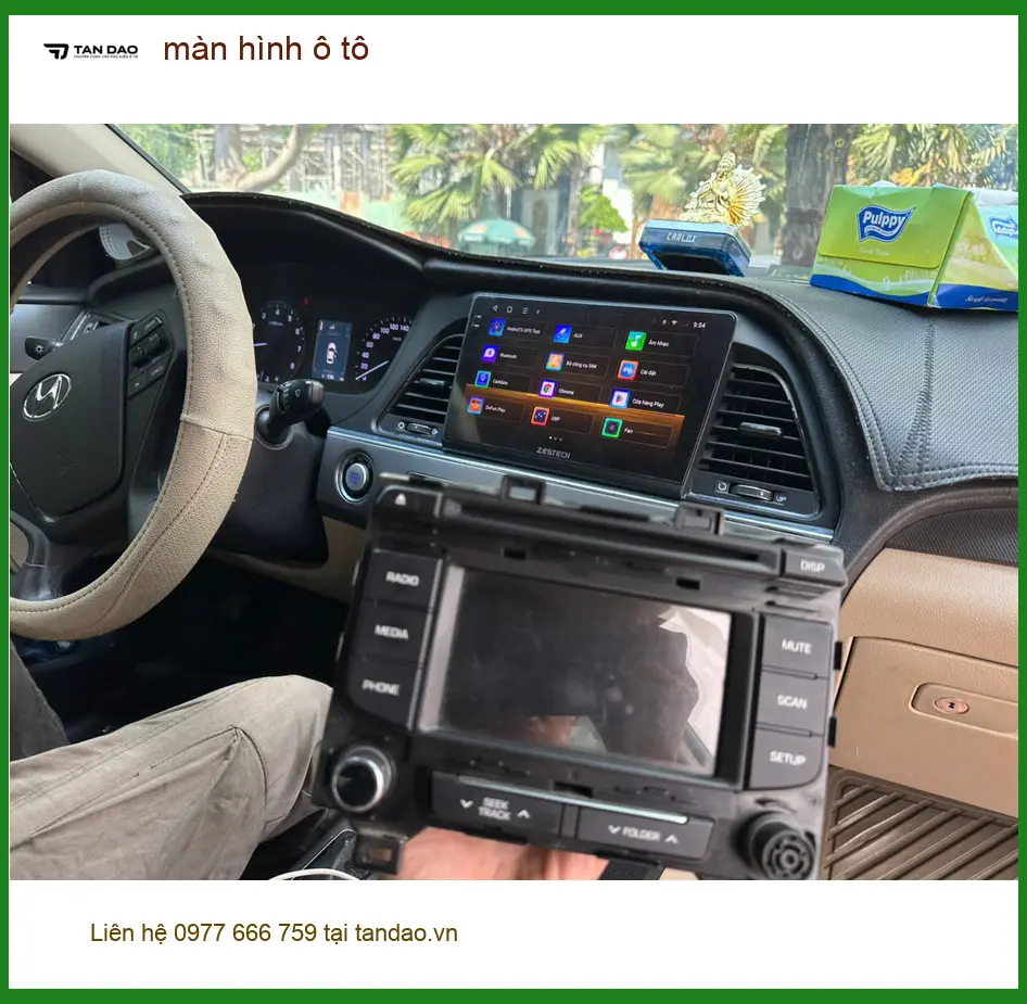 Chị Thảo lắp màn hình ô tô cho Hyundai Accent tại Quận 8 để nâng tầm trải nghiệm lái ảnh thực tế 2