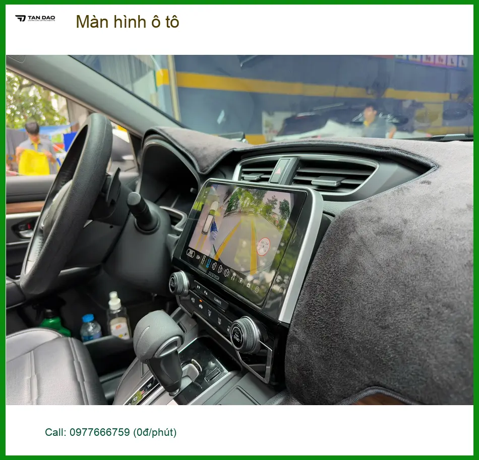 Anh Quang lắp màn hình ô tô Hyundai Accent tại Quận 2 để xem bản đồ và giải trí trên xe