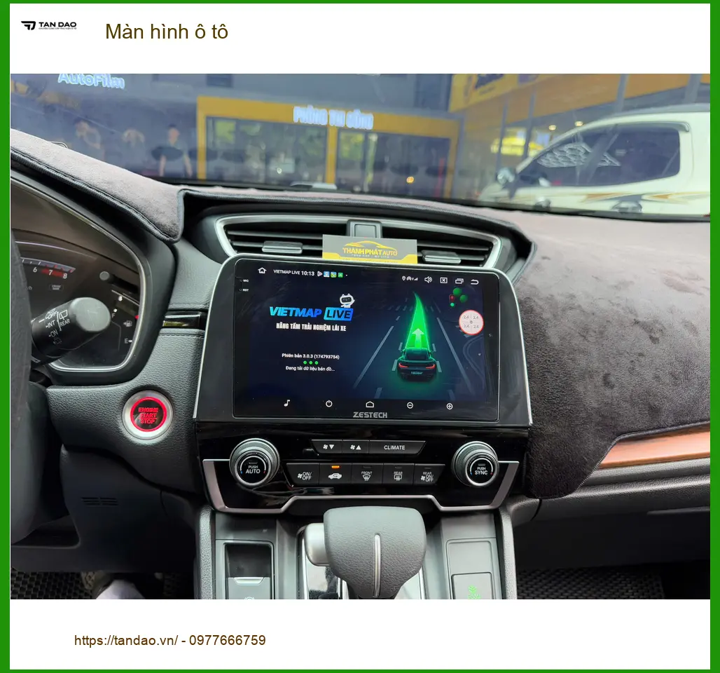 Anh Quang lắp màn hình ô tô Hyundai Accent tại Quận 2 để xem bản đồ và giải trí trên xe ảnh thực tế 4